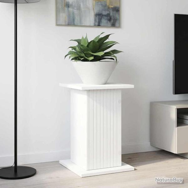 Support de Plante Blanc 30,5 x 30 x 43 cm Bois d'ing�nierie