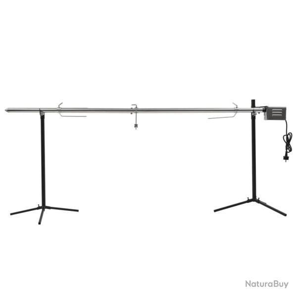 Gril de barbecue automatique avec moteur Inox 207x45x81 cm