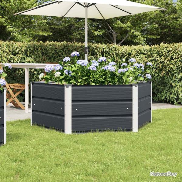Jardini�re Anthracite 129 x 129 x 45 cm Acier