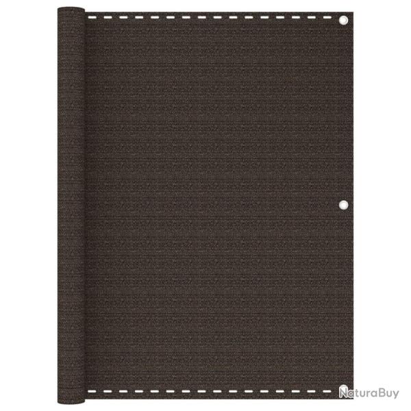 �cran de balcon Marron 120x600 cm PEHD
