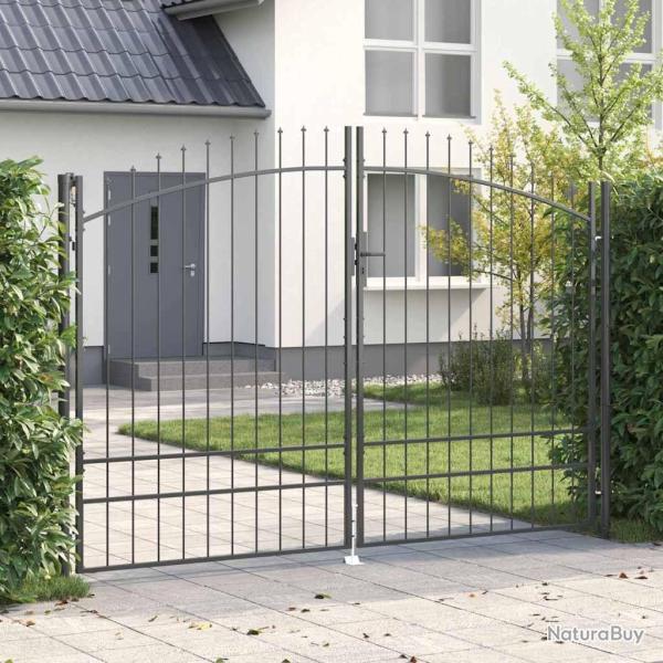Porte Double Woerden Gris 299,5 x 249,5 cm Acier