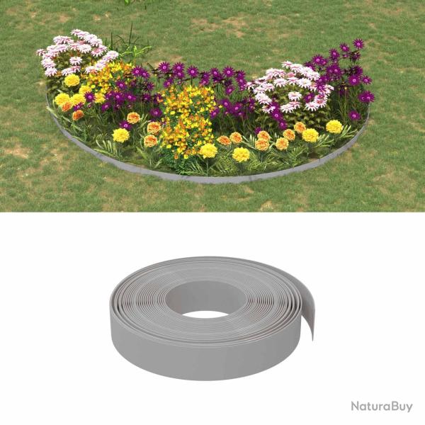 Bordures 25 m 10 cm PE Gris