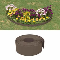 Bordures 25 m 20 cm PE Marron
