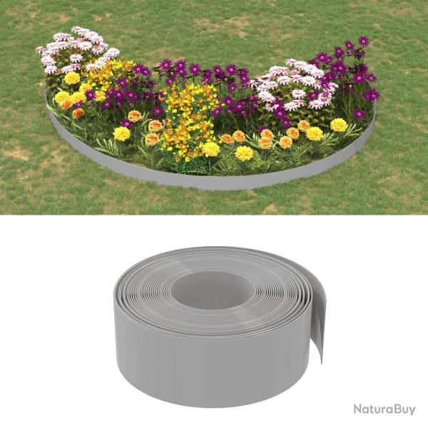 Bordures 25 m 20 cm PE Gris