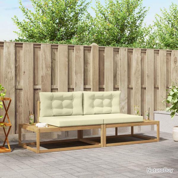 Ensemble de canap�s d'ext�rieur Blanc 230,5 x 83 x 73 cm