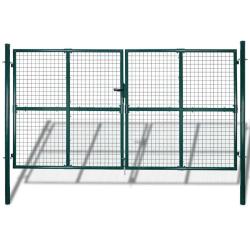 Grille de cl&ocirc;ture/porte de jardin en filet 300x175 cm