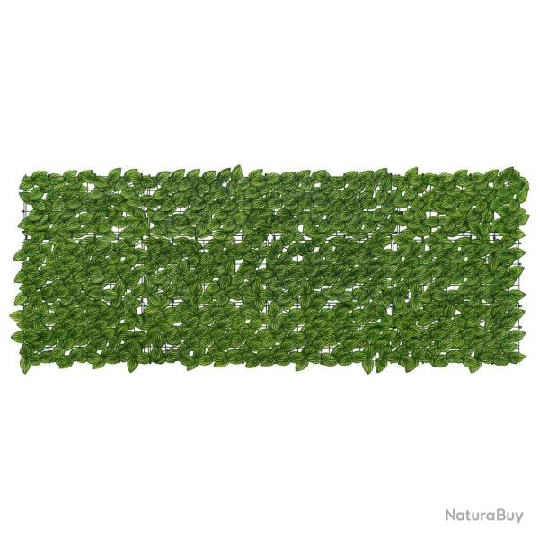 �cran de balcon avec feuilles Vert et jaune 200 x 75 cm