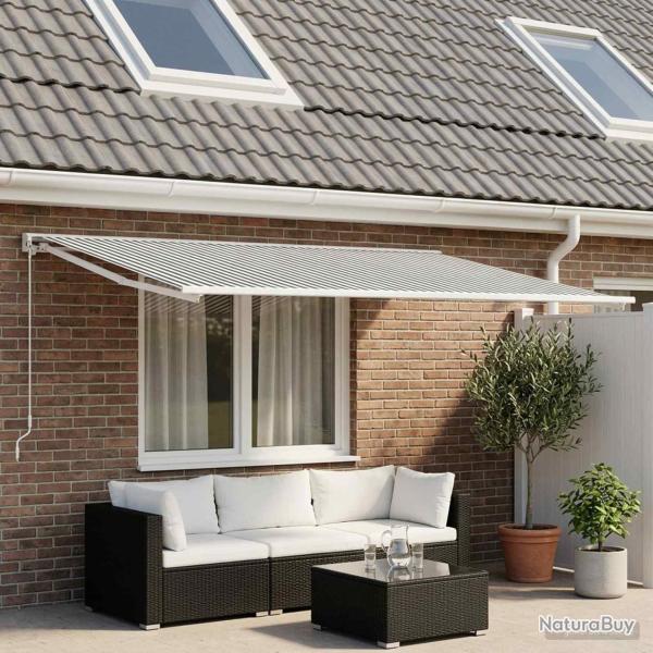 Toile de rechange pour auvent Anthracite et blanc 250 x 200 cm