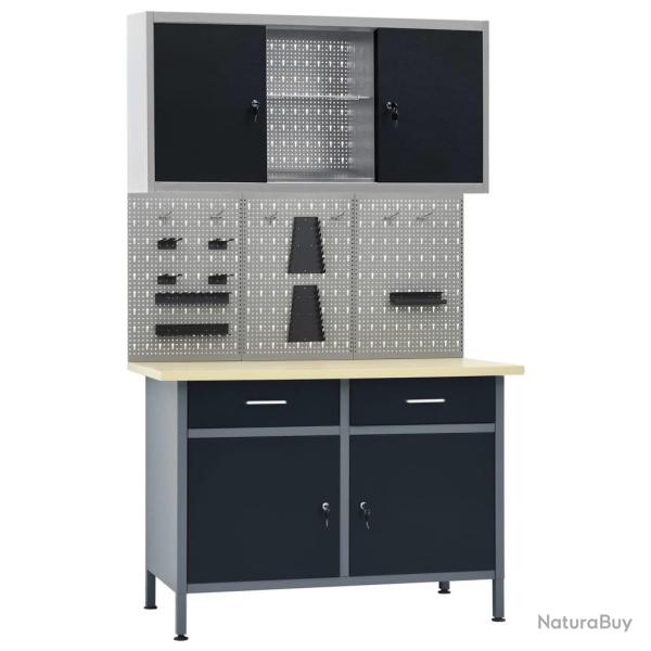 �tabli avec 3 panneaux muraux et 1 armoire