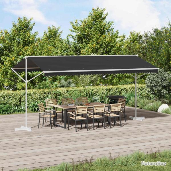 Auvent autoportant Anthracite 5 x 3 m Polyester