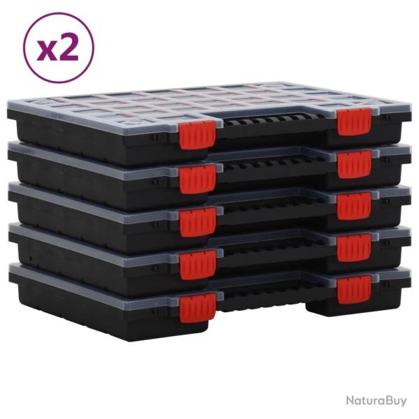 Bo�tes d'assortiment 10 pcs 40x30x5 cm Polypropyl�ne