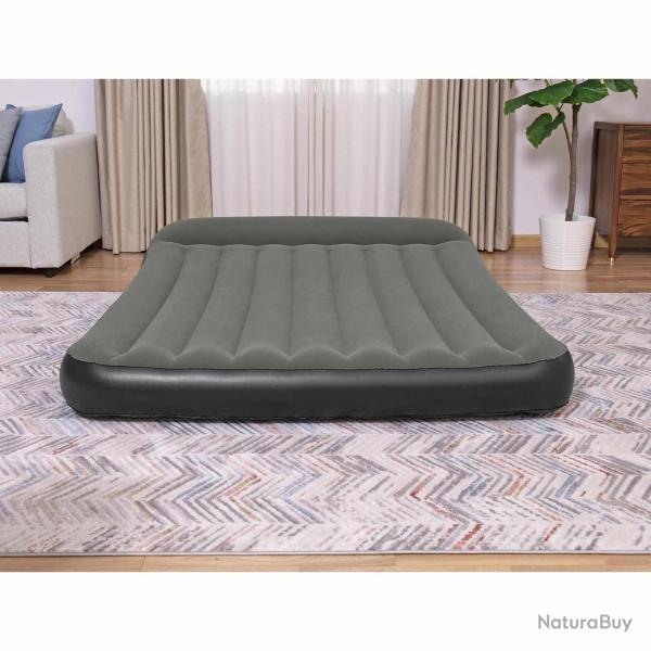 Bestway Matelas pneumatique Noir 203 x 152 x 22 cm PVC