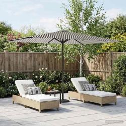 Parasol de jardin 200 x 300 cm Polyester Rectangulaire