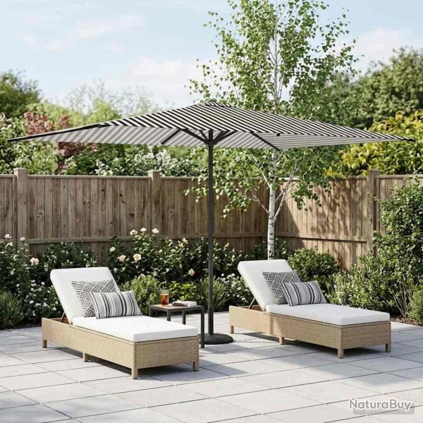 Parasol de jardin 200 x 300 cm Polyester Rectangulaire