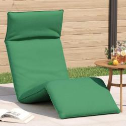 Transat pliant vert 175 x 54 x 8,5 cm en tissu Oxford