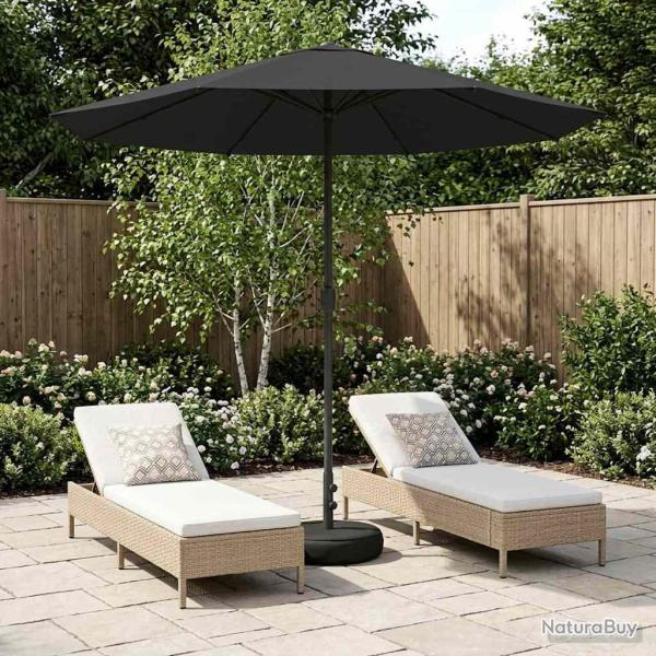 Parasol de jardin avec base 230 x 230 cm Polyester