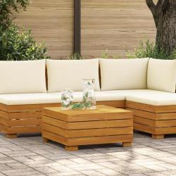 Table d'appoint de jardin Bois d'Acacia Massif Marron