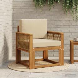 Sofa de milieu ext&eacute;rieur Bois d'Acacia Massif Naturel
