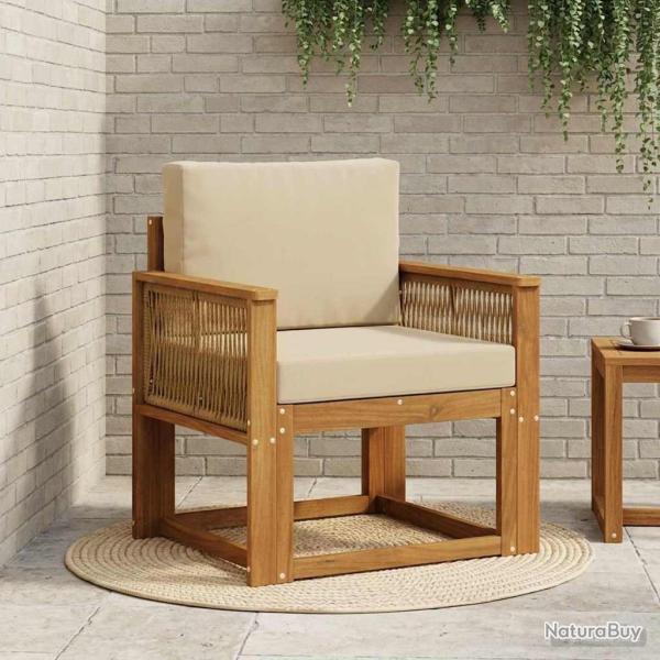 Sofa de milieu ext�rieur Bois d'Acacia Massif Naturel