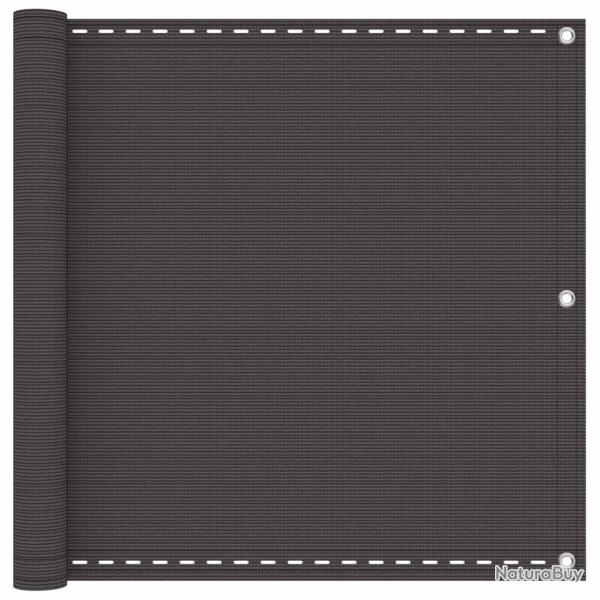 �cran de balcon Anthracite 90 x 700 cm HDPE et Aluminium