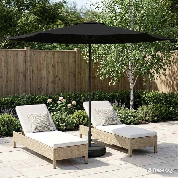 Parasol de jardin avec base 300 x 300 cm Polyester
