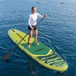 Planche de SUP avec si&egrave;ge 2-en-1 POSEIDON 366 x 81 x 15 cm Vert