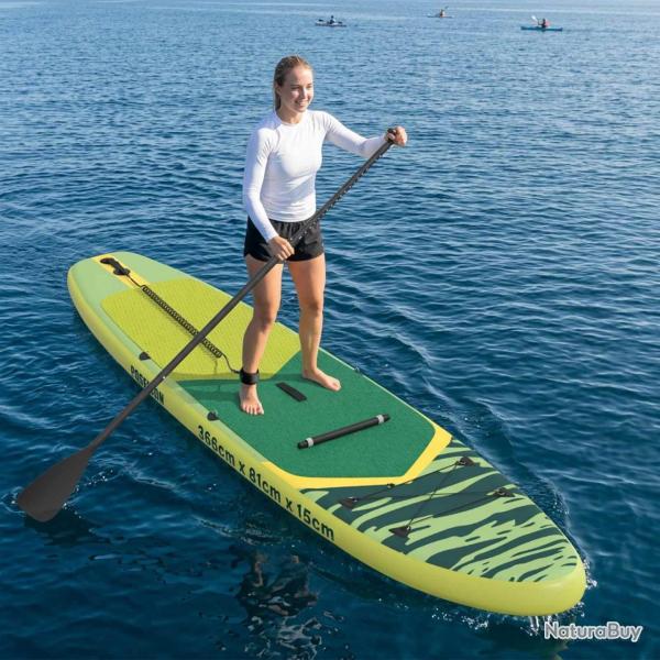 Planche de SUP avec si�ge 2-en-1 POSEIDON 366 x 81 x 15 cm Vert
