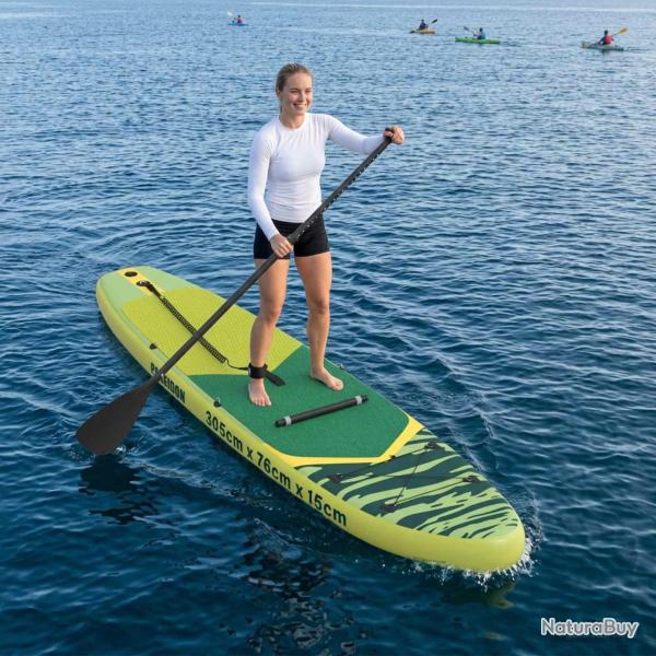 Planche de SUP avec si�ge 2-en-1 POSEIDON 305 x 76 x 15 cm Vert