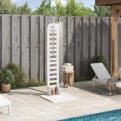 Douche d'ext&eacute;rieur 223 cm Blanc
