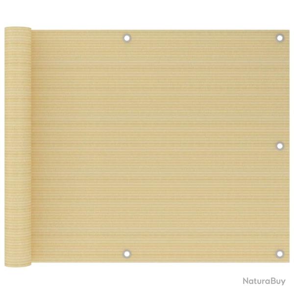 �cran de balcon Beige 75x300 cm PEHD