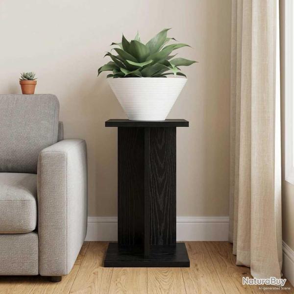 Support de Plante Ch�ne Noir 25 x 25,5 x 40,5 cm