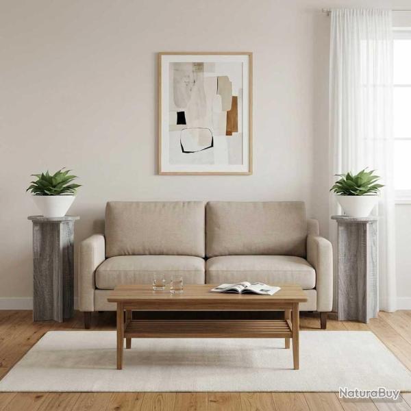 Support de Plante 2 pcs Sonoma gris 29,5 x 29,5 x 60 cm
