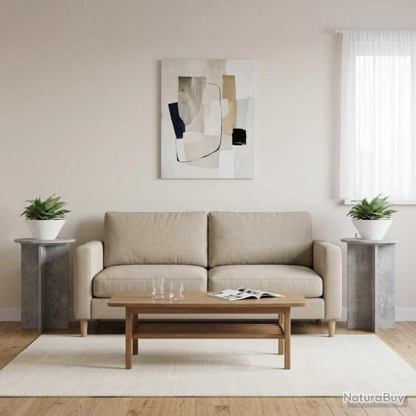 Support de Plante 2 pcs Gris b�ton �40 x 60 cm