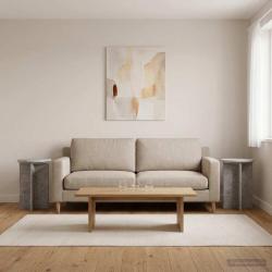 Support de Plante 2 pcs Gris b&eacute;ton &Oslash;29,5 x 40 cm