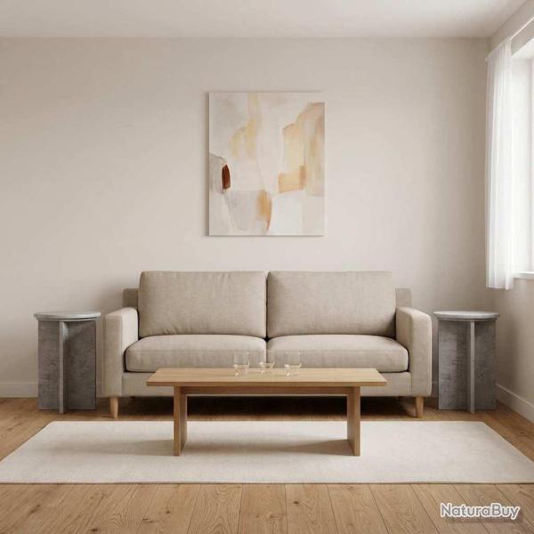Support de Plante 2 pcs Gris b�ton �29,5 x 40 cm