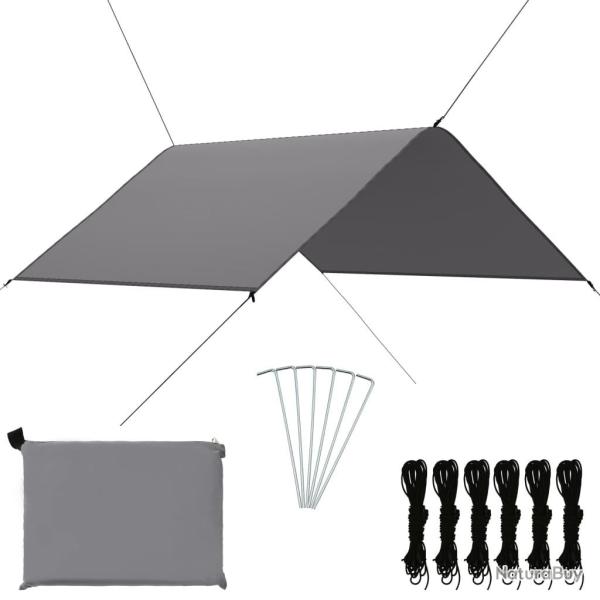 B�che d'ext�rieur 3x2,85 m Gris