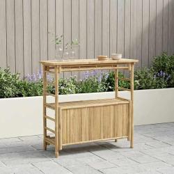 Table de bar ext&eacute;rieure Naturel 110 x 50 x 105 cm Bambou
