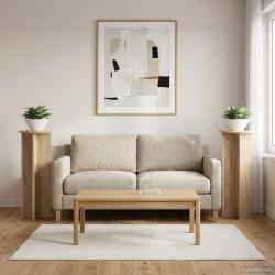 Support de Plante 2 pcs Ch&ecirc;ne Sonoma &Oslash;40 x 100 cm