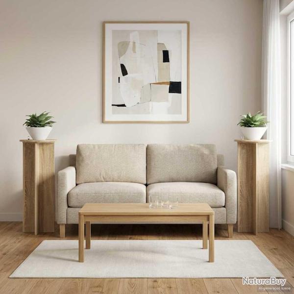 Support de Plante 2 pcs Ch�ne Sonoma �40 x 100 cm