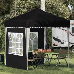 Tente de f&ecirc;te pop-up 195 x 195 x 245 cm Noir Tissu Oxford