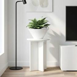 Support de Plante 2 pcs Blanc brillant &Oslash;29,5 x 40 cm