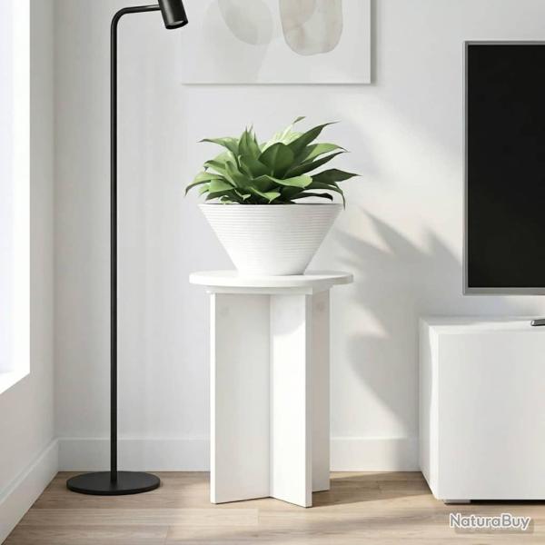 Support de Plante 2 pcs Blanc brillant �29,5 x 40 cm