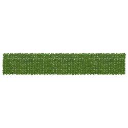 &Eacute;cran de balcon avec feuilles Vert et jaune 600 x 100 cm