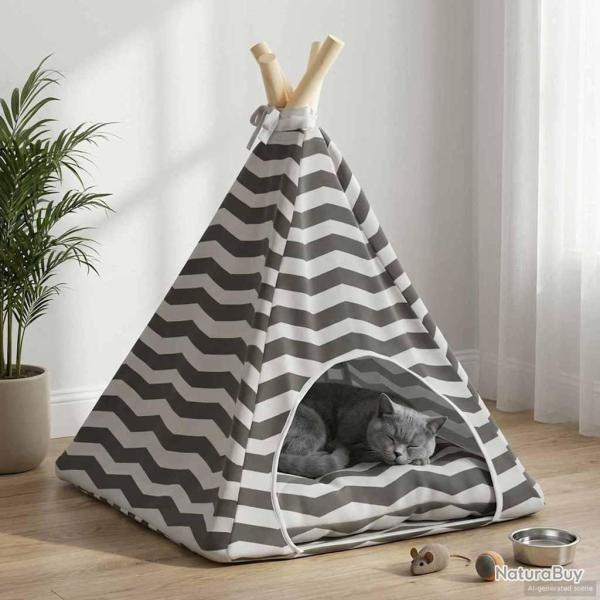 Teepee pour animaux de compagnie avec coussin 40 x 40 x 50 cm