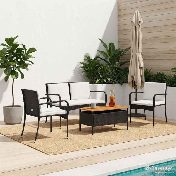 Ensemble de jardin avec coussin acier