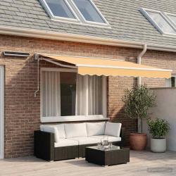 Auvent r&eacute;tractable &eacute;lectrique Sable 2,5 x 2 m