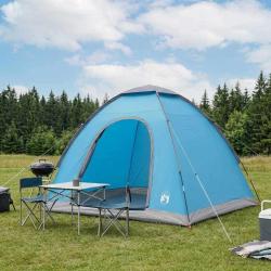 Tente de camping avec toit avec &eacute;vent Bleu 190 x 140 x 105 cm