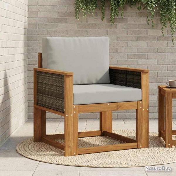 Sofa de milieu ext�rieur Bois d'Acacia Massif Naturel