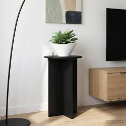 Support de Plante 2 pcs Noir &Oslash;40 x 60 cm Bois d'ing&eacute;nierie