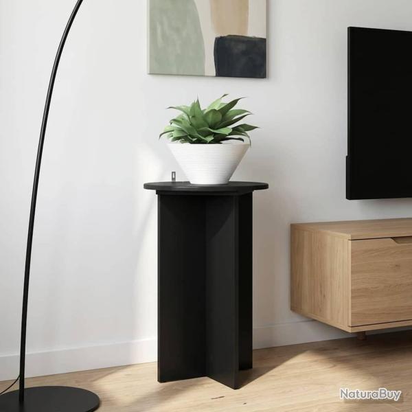 Support de Plante 2 pcs Noir �40 x 60 cm Bois d'ing�nierie
